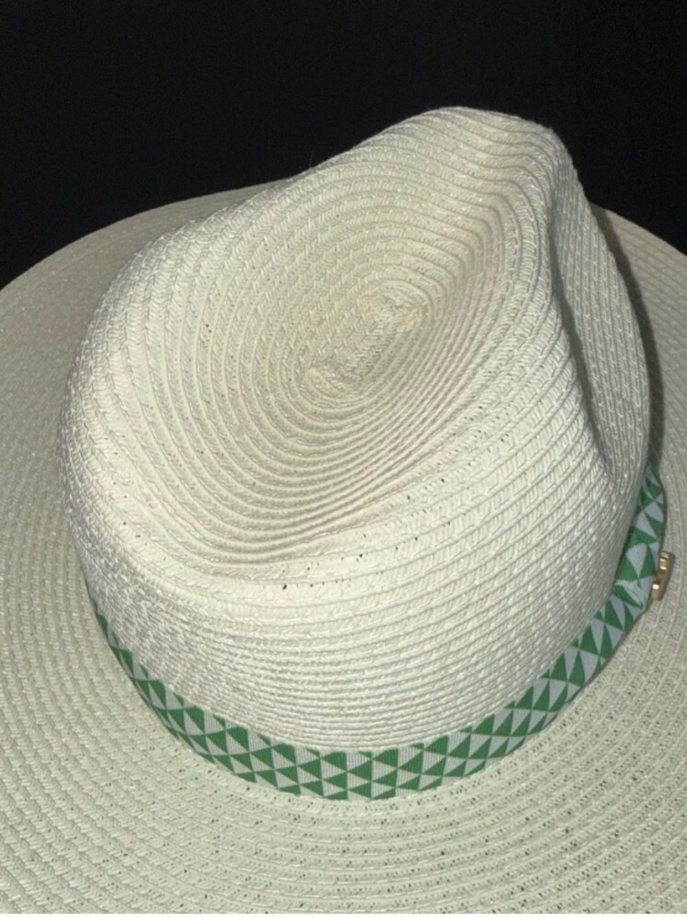 NEW Master 2026 Ladies Dorfman Milano Pacific Natural Straw Hat with green band. - Picture 8 of 12